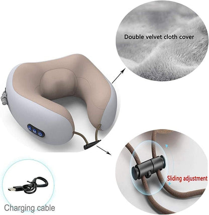 Rechargeable Neck Massager Pillow – Deep Tissue Heat Therapy for Neck & Shoulder Pain Relief