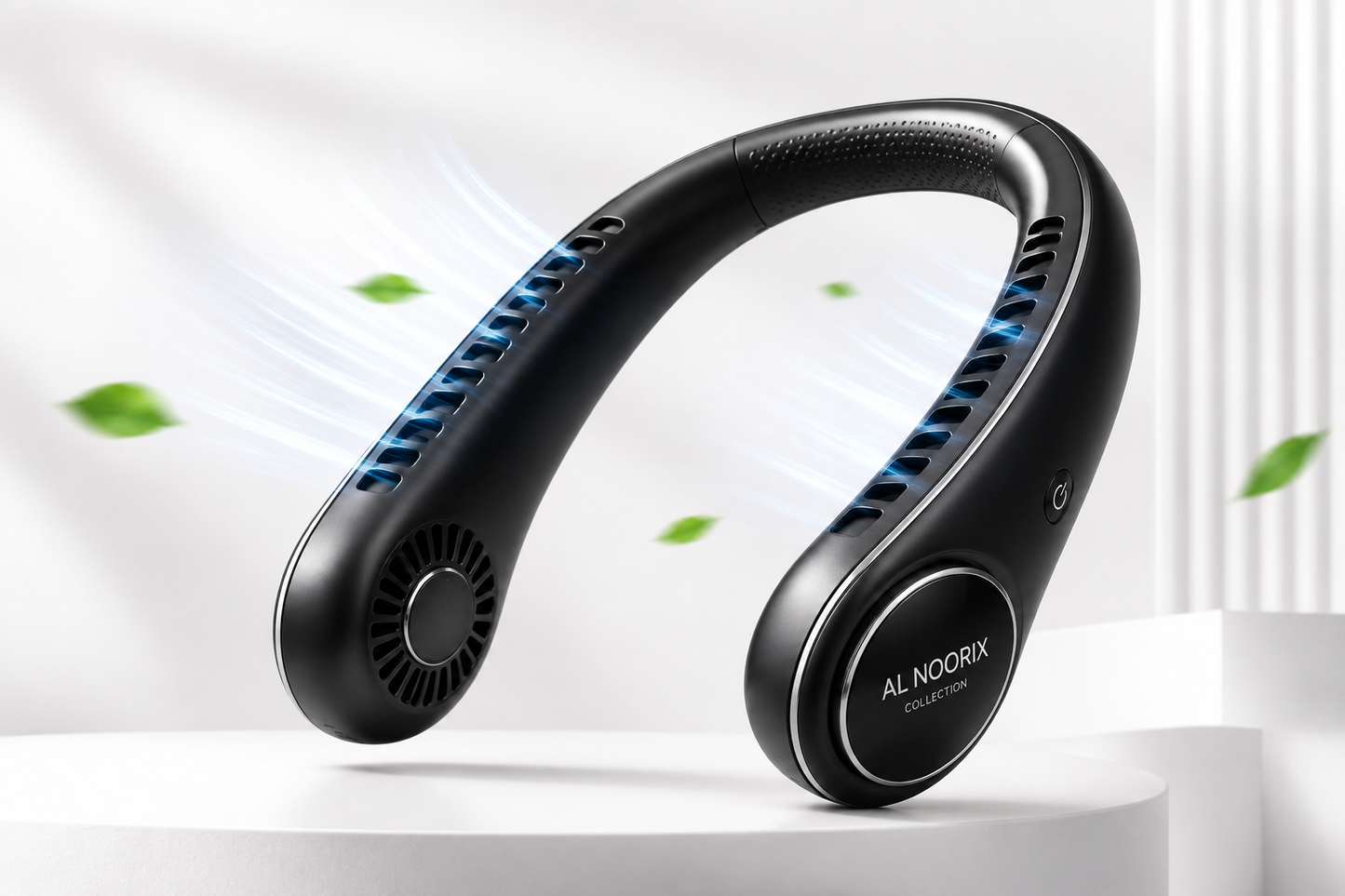 Portable Bladeless Neck Fan – Rechargeable Hands-Free Cooling Fan