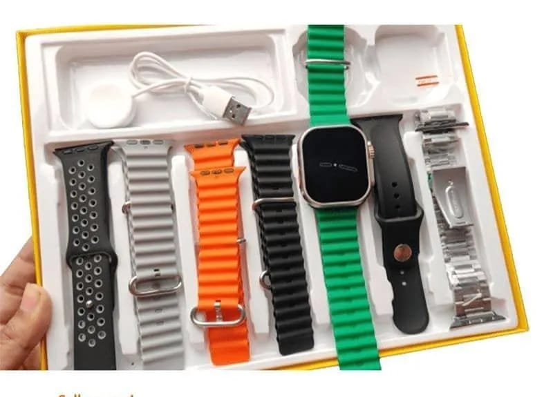 7-in-1 Smart Watch with 7 Interchangeable Straps | Bluetooth Calling & Fitness Tracker